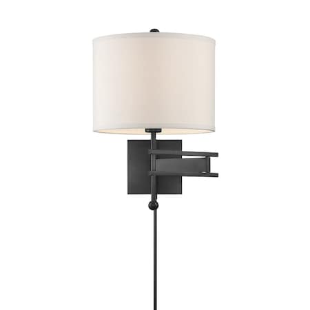 Crystorama Marshall 1 Light Matte Black Wall Mount MAR-A8031-MK